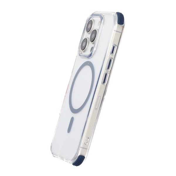 Rvelon iPhone 16 Pro Max Skal Stöttålig MagSafe Blå