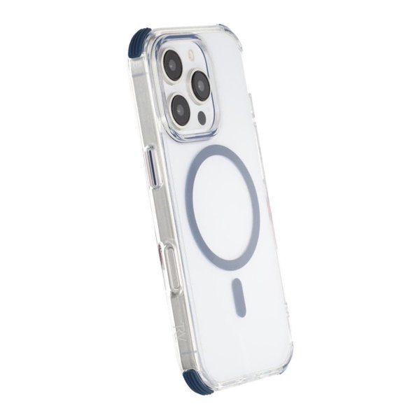 Rvelon iPhone 16 Pro Max Skal Stöttålig MagSafe Blå