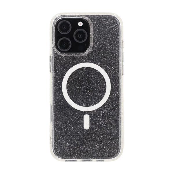 Rvelon iPhone 16 Pro Max Skal Glitter MagSafe Vit
