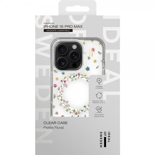 Ideal of Sweden iPhone 16 Pro Max Skal Clear Case MagSafe Petite Floral