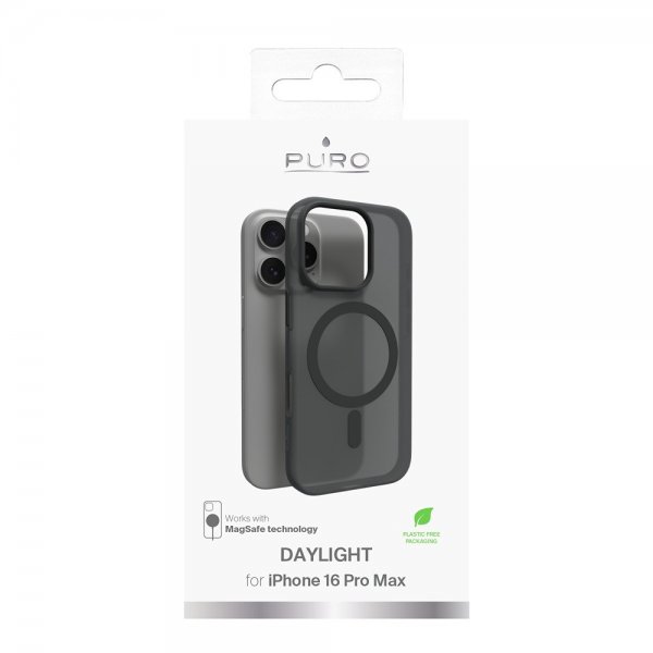 Puro iPhone 16 Pro Max Skal Daylight MagSafe Svart