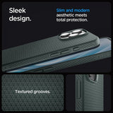 Spigen iPhone 16 Pro Max Skal Liquid Air Abyss Green