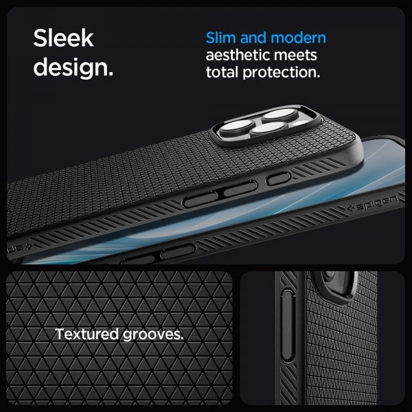 Spigen iPhone 16 Pro Max Skal Liquid Air Matte Black