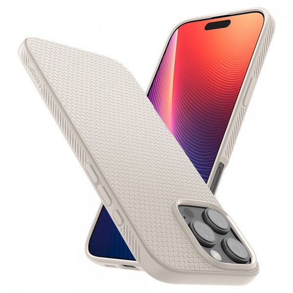 Spigen iPhone 16 Pro Max Skal Liquid Air Natural Titanium