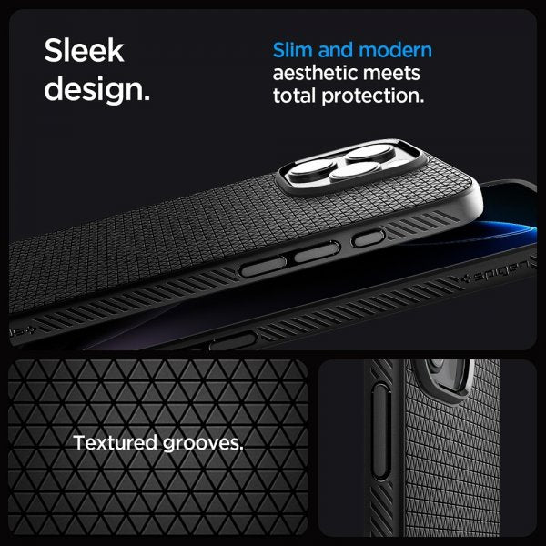 Spigen iPhone 16 Pro Max Skal Liquid Air T MagFit Matte Black