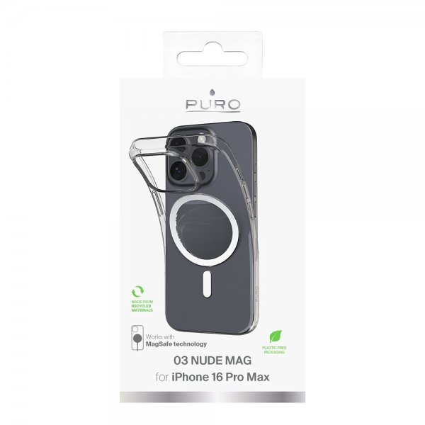 Puro iPhone 16 Pro Max Skal Nude Mag Transparent