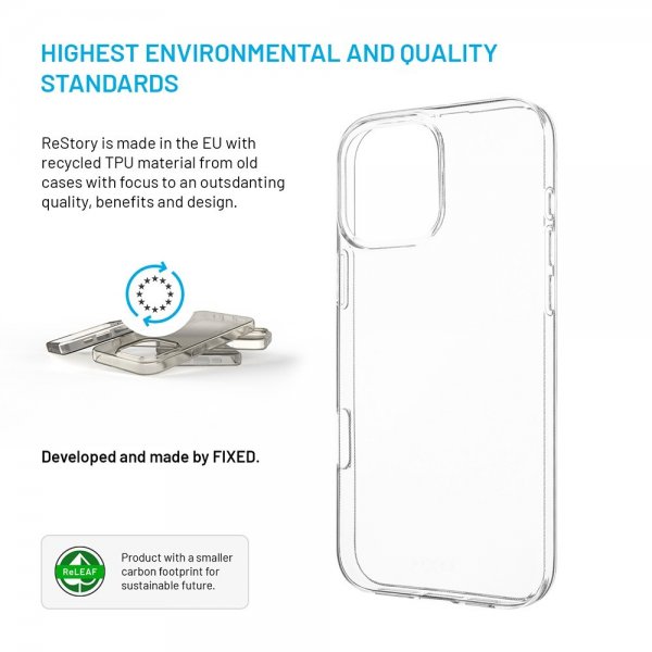 Fixed iPhone 16 Pro Max Skal ReStory Transparent
