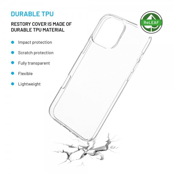 Fixed iPhone 16 Pro Max Skal ReStory Transparent