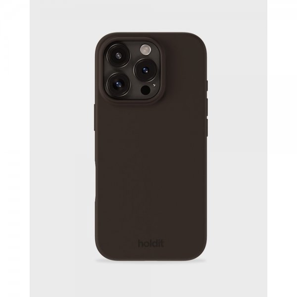 holdit iPhone 16 Pro Max Skal Silikon Chocolate