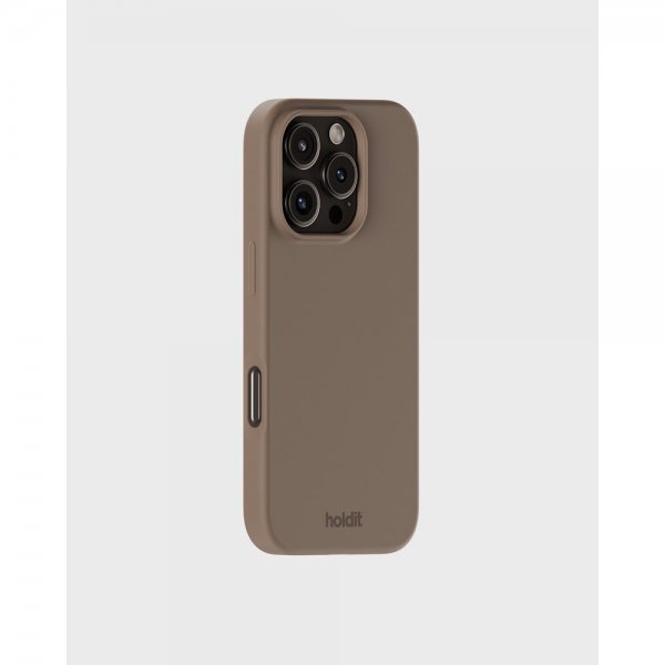 holdit iPhone 16 Pro Max Skal Silikon Mocha Brown
