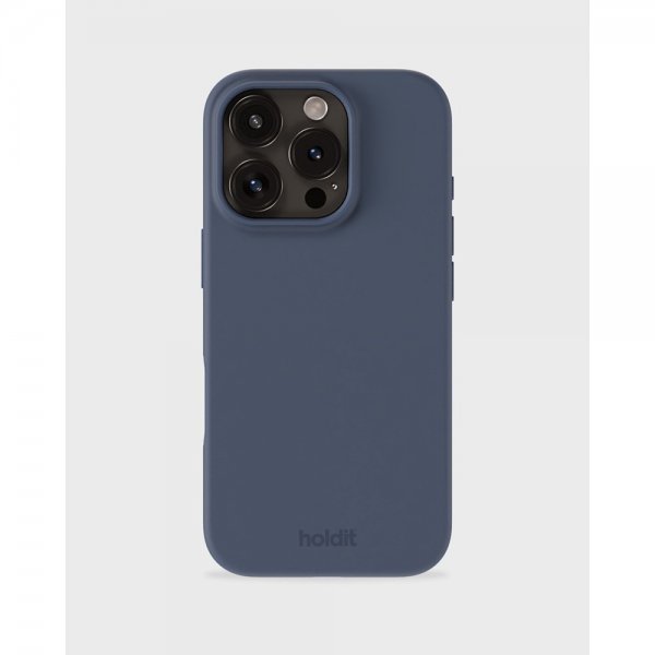 holdit iPhone 16 Pro Skal Silikon Pacific Blue