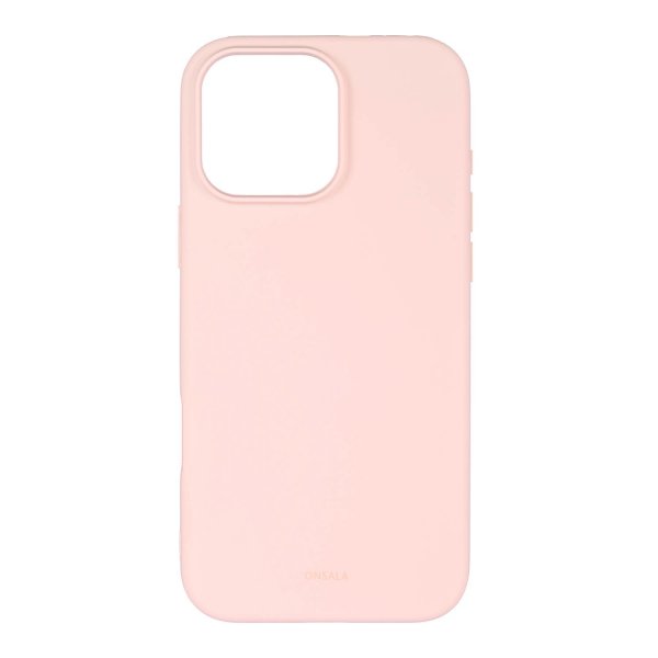 Onsala iPhone 16 Pro Max Skal Silikonkänsla Chalk Pink