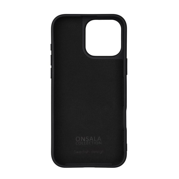 Onsala iPhone 16 Pro Max Skal Silikonkänsla Svart