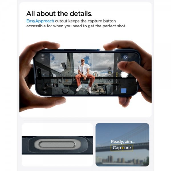 Spigen iPhone 16 Pro Max Skal Thin Fit MagFit Metal Slate