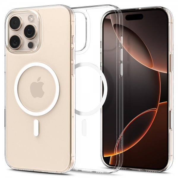 Spigen iPhone 16 Pro Max Skal Thin Fit T MagFit Clear White
