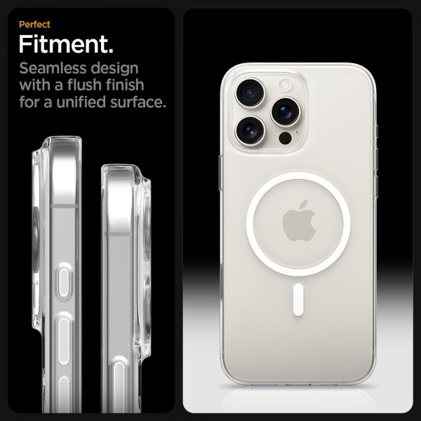Spigen iPhone 16 Pro Max Skal Thin Fit T MagFit Clear White