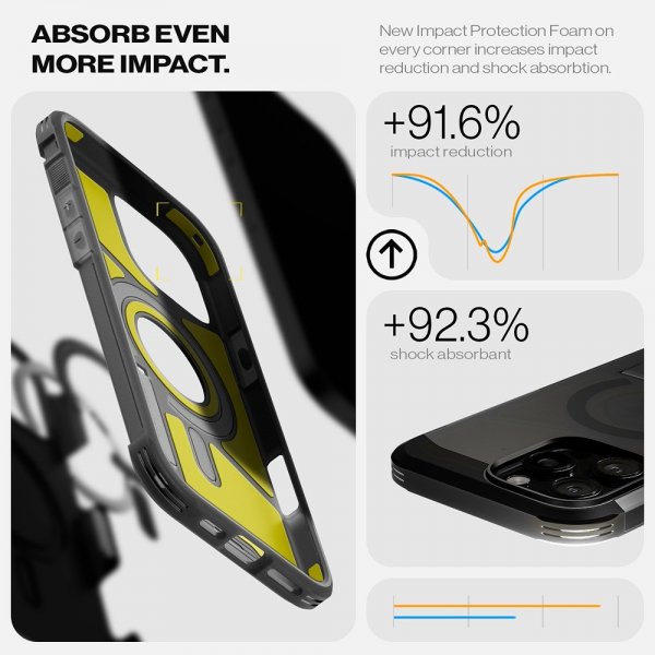 Spigen iPhone 16 Pro Max Skal Tough Armor MagFit Frost Black