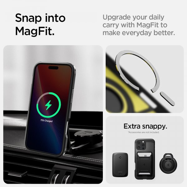 Spigen iPhone 16 Pro Max Skal Tough Armor MagFit Svart
