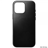 Nomad iPhone 16 Pro Max Skal Traditional Leather Case Horween Svart