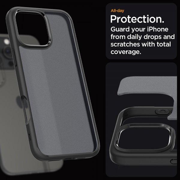 Spigen iPhone 16 Pro Max Skal Ultra Hybrid Frost Black