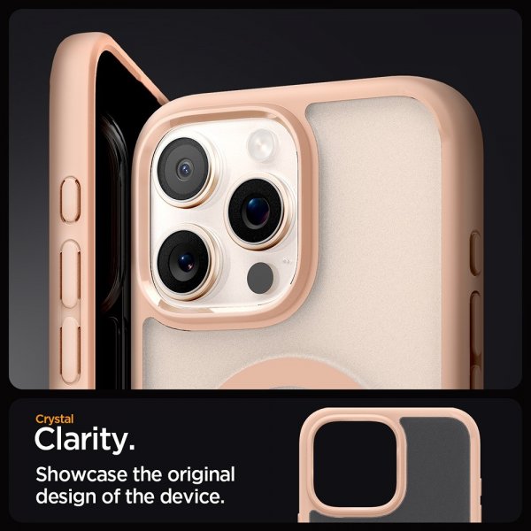 Spigen iPhone 16 Pro Max Skal Ultra Hybrid MagFit Frost Rose Titanium