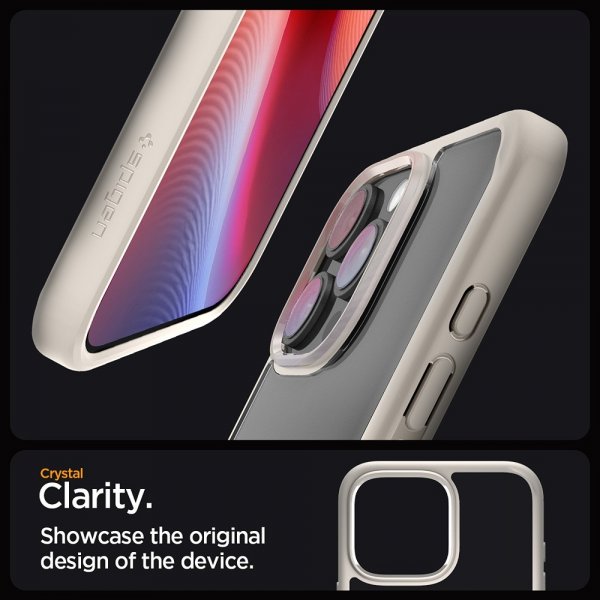 Spigen iPhone 16 Pro Max Skal Ultra Hybrid Natural Titanium
