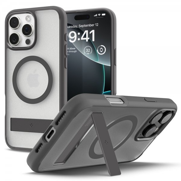 Spigen iPhone 16 Pro Max Skal Ultra Hybrid S MagFit Frost Gray