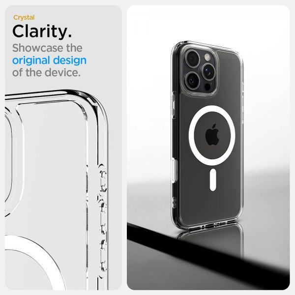 Spigen iPhone 16 Pro Max Skal Ultra Hybrid T MagFit Clear White