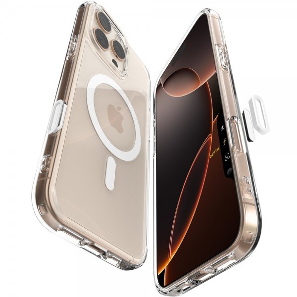 Spigen iPhone 16 Pro Max Skal Ultra Hybrid T MagFit Clear White