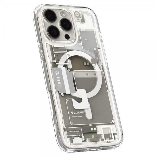 Spigen iPhone 16 Pro Max Skal Ultra Hybrid Zero One MagFit Natural Titanium