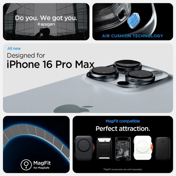 Spigen iPhone 16 Pro Max Skal Ultra Hybrid Zero One MagFit Svart
