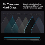 Spigen iPhone 16 Pro Max/iPhone 17 Pro Max Skärmskydd GLAS.tR EZ Fit Privacy 2-pack