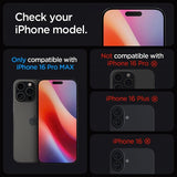Spigen iPhone 16 Pro Max/iPhone 17 Pro Max Skärmskydd GLAS.tR EZ Fit Privacy 2-pack