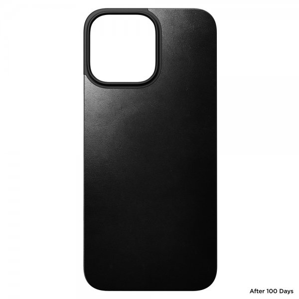 Nomad iPhone 16 Pro Max Skin Magnetic Leather Back Svart