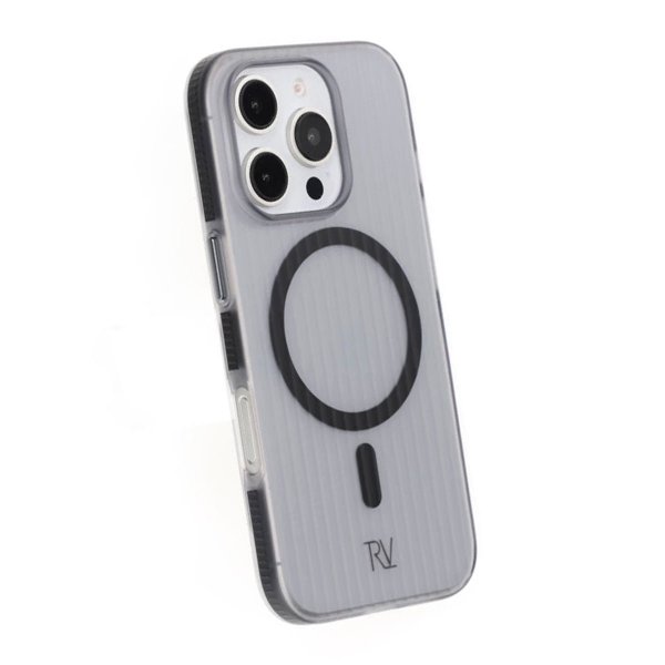 Rvelon iPhone 16 Pro Skal Korrugerad MagSafe Svart