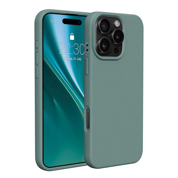 iPhone 16 Pro Skal Silikon Grön