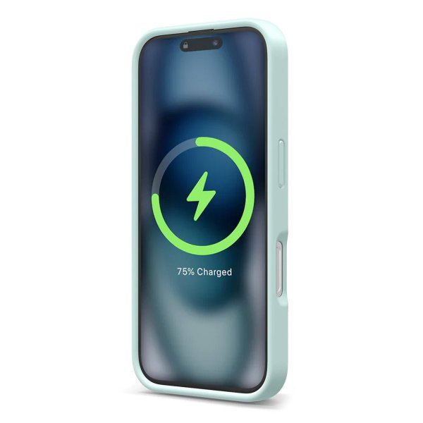 Rvelon iPhone 16 Pro Skal Silikon MagSafe Grön