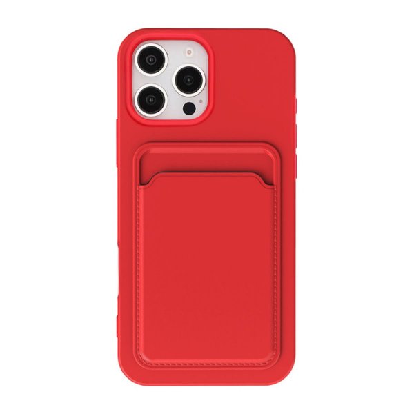 iPhone 16 Pro Skal Korthållare Röd