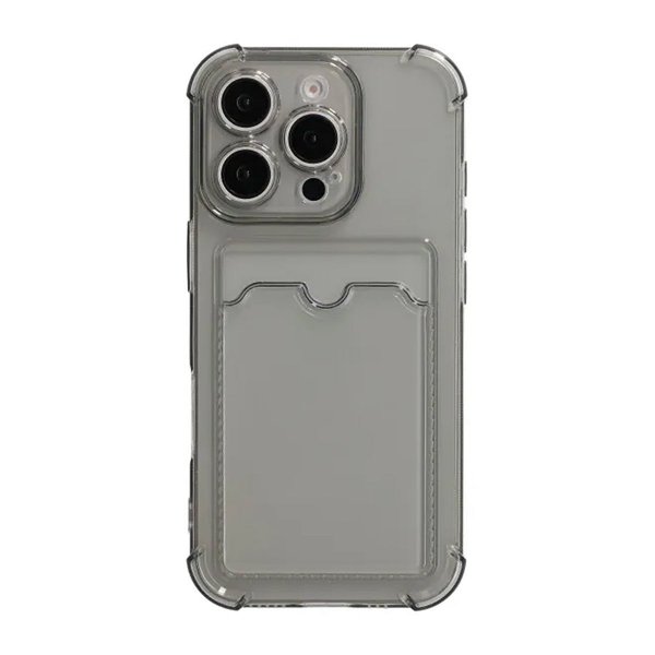 iPhone 16 Pro Skal Korthållare Stöttåligt Svart