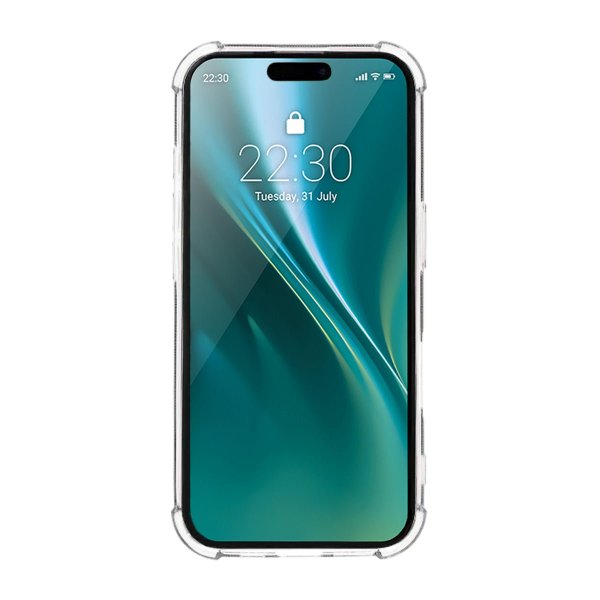 iPhone 16 Pro Skal Korthållare Stöttåligt Transparent