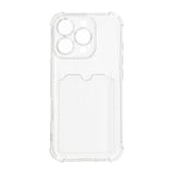 iPhone 16 Pro Skal Korthållare Stöttåligt Transparent