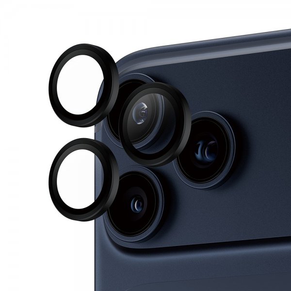 PanzerGlass iPhone 16 Pro/Pro Max/17 Pro/Pro Max Kameraskydd Hoops Svart