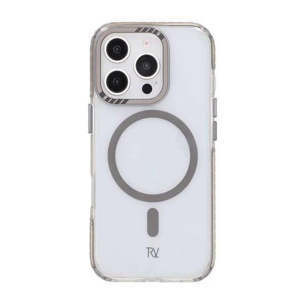 Rvelon iPhone 16 Pro Skal TPU MagSafe Grå