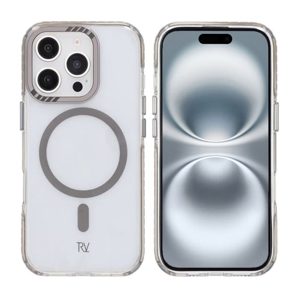 Rvelon iPhone 16 Pro Skal TPU MagSafe Grå