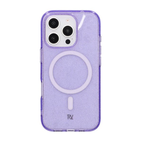 Rvelon iPhone 16 Pro Skal Glitter MagSafe Lila
