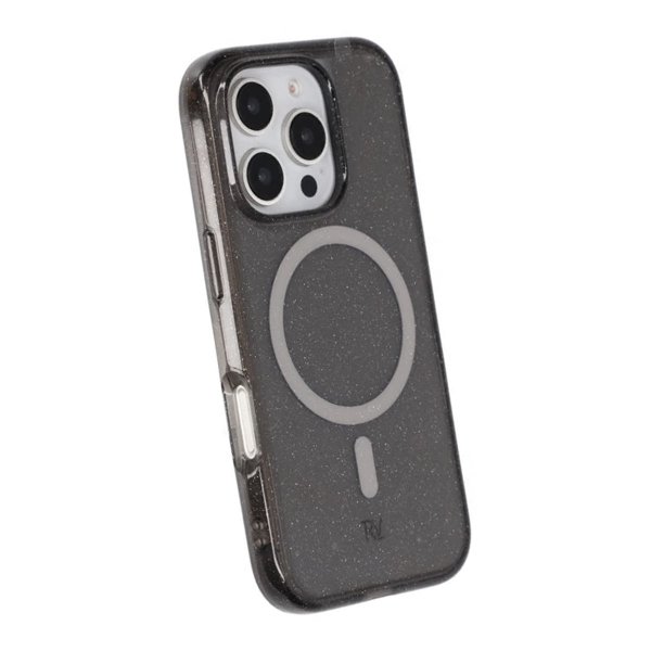 Rvelon iPhone 16 Pro Skal Glitter MagSafe Svart