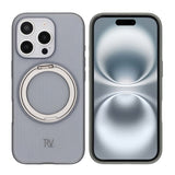 Rvelon iPhone 16 Pro Skal Roterbart MagSafe Stativ Grå