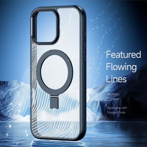 Dux Ducis iPhone 16 Pro Skal Aimo Series MagSafe Kickstand Svart