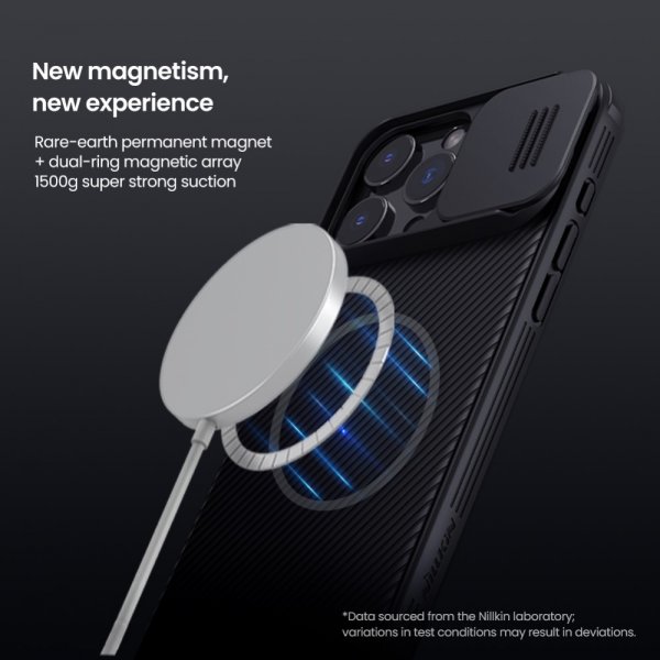 Nillkin iPhone 16 Pro Skal CamShield Pro MagSafe Svart
