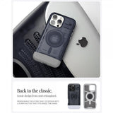 Spigen iPhone 16 Pro Skal Classic C1 MagFit Graphite